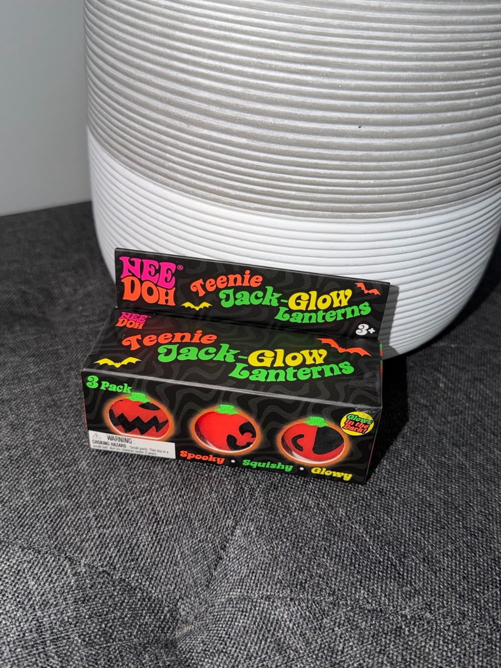 NeeDoh Teenie Jack-Glow Lanterns — Orange Glow Pumpkin Pack